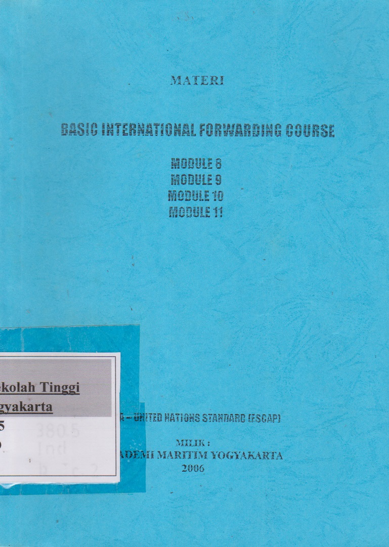 Materi Basic International Forwarding Course Module 8 Module 9 Module 10 Module 11
