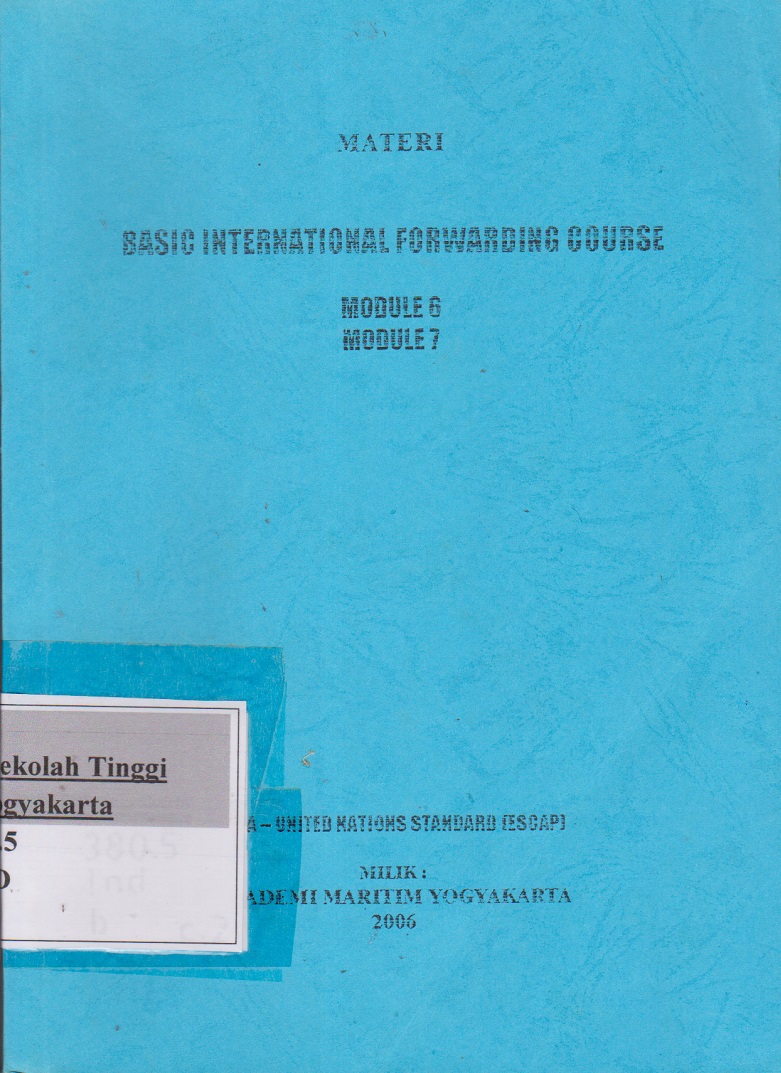 Materi Basic International Forwarding Course Module 6 Module 7