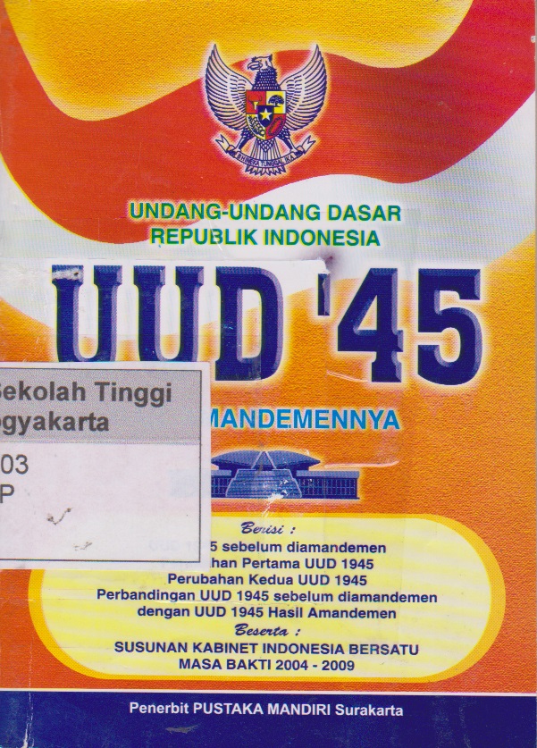 Undang - Undang Dasar Republik Indonesia UUD 45