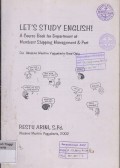 Let's study English! A Course Book for Departement of Merchant Shipping Management& Port