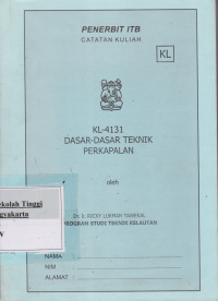 Dasar - Dasar Teknik Perkapalan