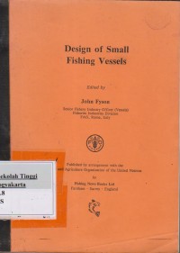 Design of Small Fishing Vessels