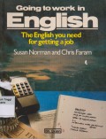 Going to Work in English The English you need for getting a job