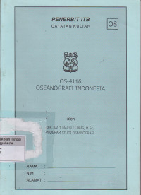 OS-4116 Oseanografi Indonesia