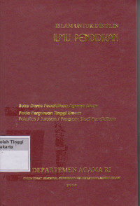 Islam Untuk Disiplin Ilmu Pendidikan