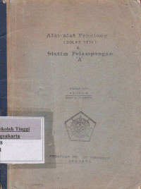 Alat - Alat Penolong ( Solas 1974 )Sistim Pelampungan  A