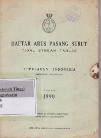 Daftar Pasang Surut Tide Tables Tahun 1990