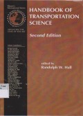 Handbook of transportation science