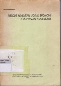 Metode Penelitian Sosial Ekonomi (Himpunan Makalah)