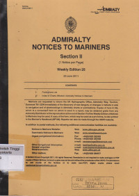 Admiralty Notices To Mariners Section II