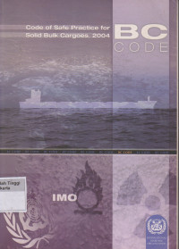 CODE of safe practice for solid bulk cargoes 2004