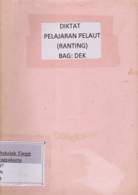 Diktat Pelajaran Pelaut ( Rating ) Bag: DEK