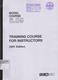 Model Course 6.09 Training Course  For Instructors