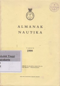 Almanak Nautika tahun 1999
