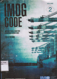 IMDG Code International Maritime Dangerous Goods Code 2014 Edition