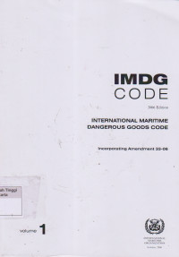 IMDG CODE 2006