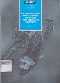 Recommendations for oil tanker manisfolds and associated equipment