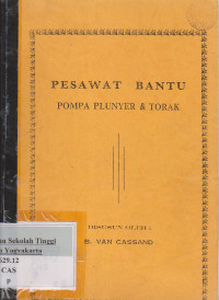 Pesawat Bantu Pompa Plunyer & Torak