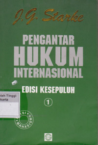 Pengantar Hukum Internasional Jilid I