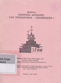 Modul Shipping,Asuransi Dan Kepabeanan ( Boomzaken )