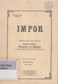 Impor Pendidikan dan latihan terapan Export Import Bomzaken dan shipping