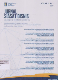 Jurnal Siasat Bisnis Volume 21 No 1 2017