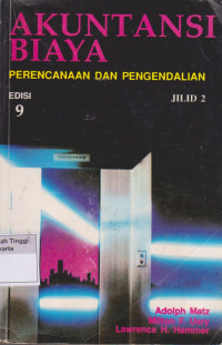 Akuntansi Biaya Perencanaan Dan Pengendalian Jilid II