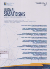 Jurnal Siasat bisnis Volume 21 No 2 2017