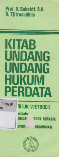Kitab undang - undang hukum perdata