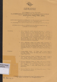 Sistem dan Prosedur Operasional Pelayanan Jasa Kapal Dan Bongkar Muat Barang / Peti Kemas di PT ( Persero Pelabuhan Indonesia III Cabang Tanjung Perak