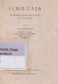Ilmu Gaja : Bangunan-bangunan Statis Ta' Tentu