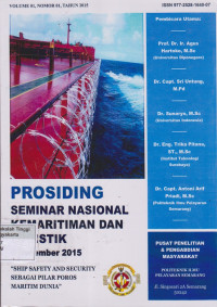 Prosiding Seminar Nasional Kemaritiman Dan Logistik