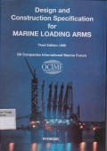 Design and contruction specification for marine loading arms