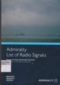 Admiralty List Of Radio Signals : Maritime Safety Information Services the American, Far East and Oceania