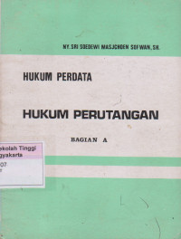 Hukum Perdata Hukum Perutangan Bagian A