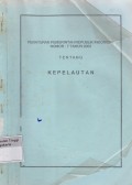 Peraturan Pemerintah Republik Indonesia Nomor : 7 Tahun 2000 Tentang Kepelautan