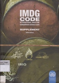 IMDG Code : International Maritime Dangrous Goods code