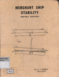 Merchant Ship Stability : A Companion to  Merchant Ship Construction