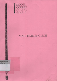 Model Course 3.17 Maritime English