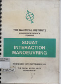 The Nautical Institute Humberside Branch seminar Squat Interaction Manoeuvring