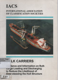 IACS International Association of Classification Societies Bulk Cariers