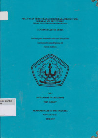 Laporan Proda Teknika : Perawatan sistem bahan bakar pada mesin utama di kapal KM.Triton Ship milik PT.Internusa Jaya Lines