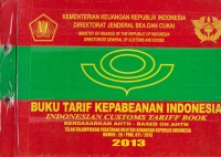 Buku tarif kepabeanan indonesia 2013