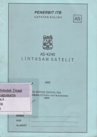 Lintasan Satelit : Catatan Kuliah