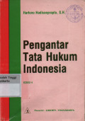 Pengantar Tata Hukum Indonesia