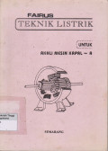 Teknik Listrik Untuk Akhli Mesin Kapal - A