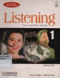 Listening 1 : Teacher's Book