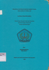 Laporan Proda D3 Permesinan Kapal : Perawatan sistem pendingin mesin utama pada Kapal SV.Stella 28