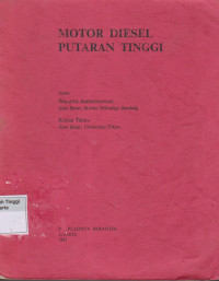 Motor Diesel Putaran Tinggi