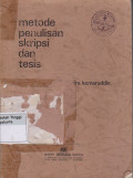 Metode Penulisan Skripsi dan Tesis